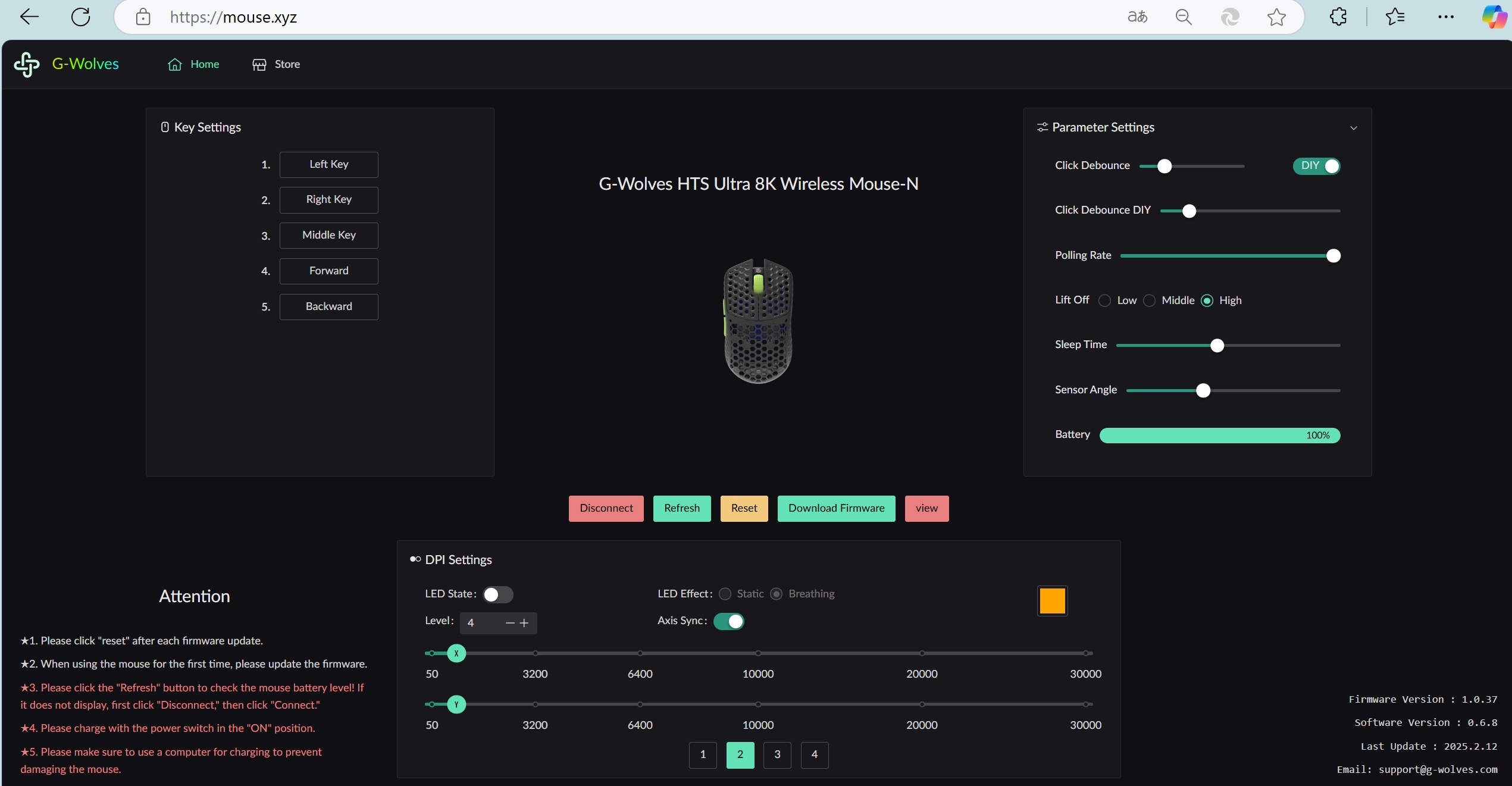G-WOLVES Web Driver